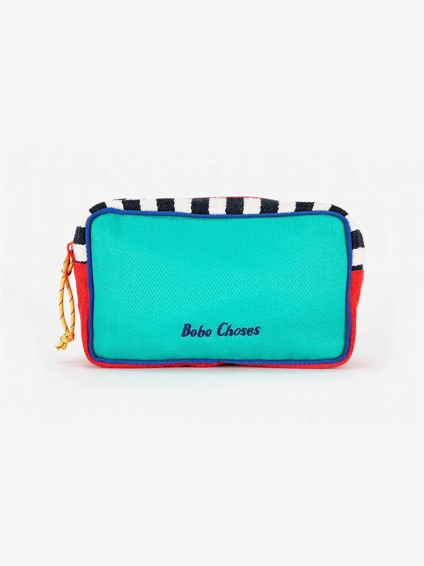 Color block cotton pouch