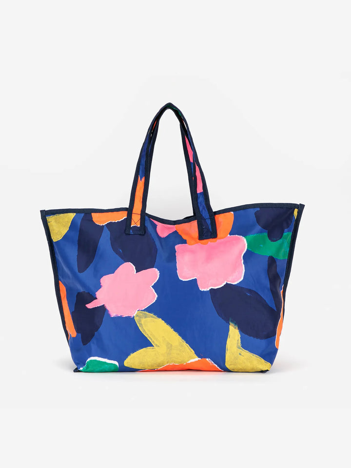 Blooming color canvas tote