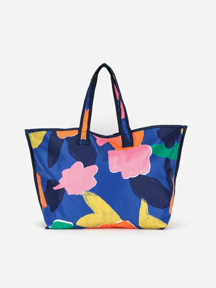 Blooming color canvas tote