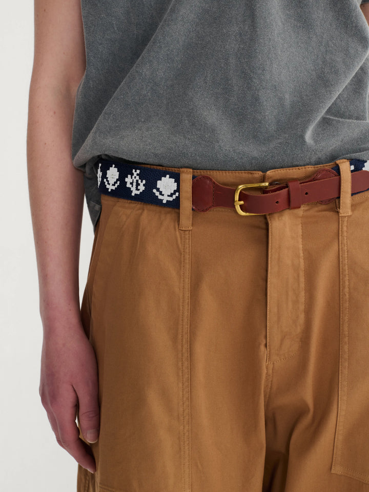 Embroidery Pixel Daisies belt