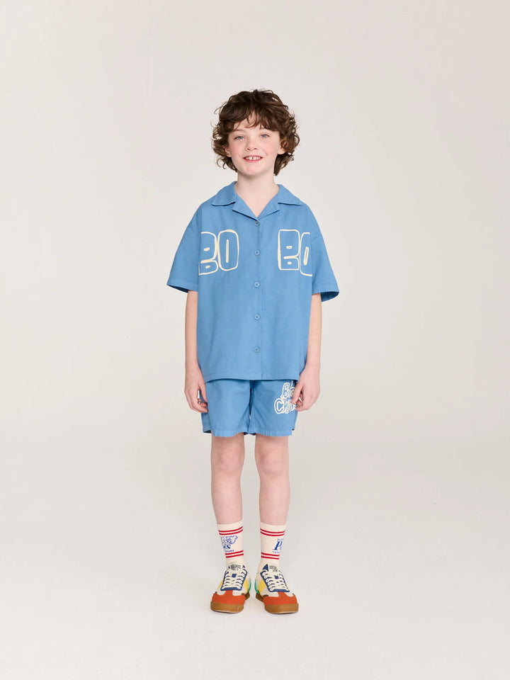 Bobo Choses By Hand 우븐 버뮤다 쇼츠