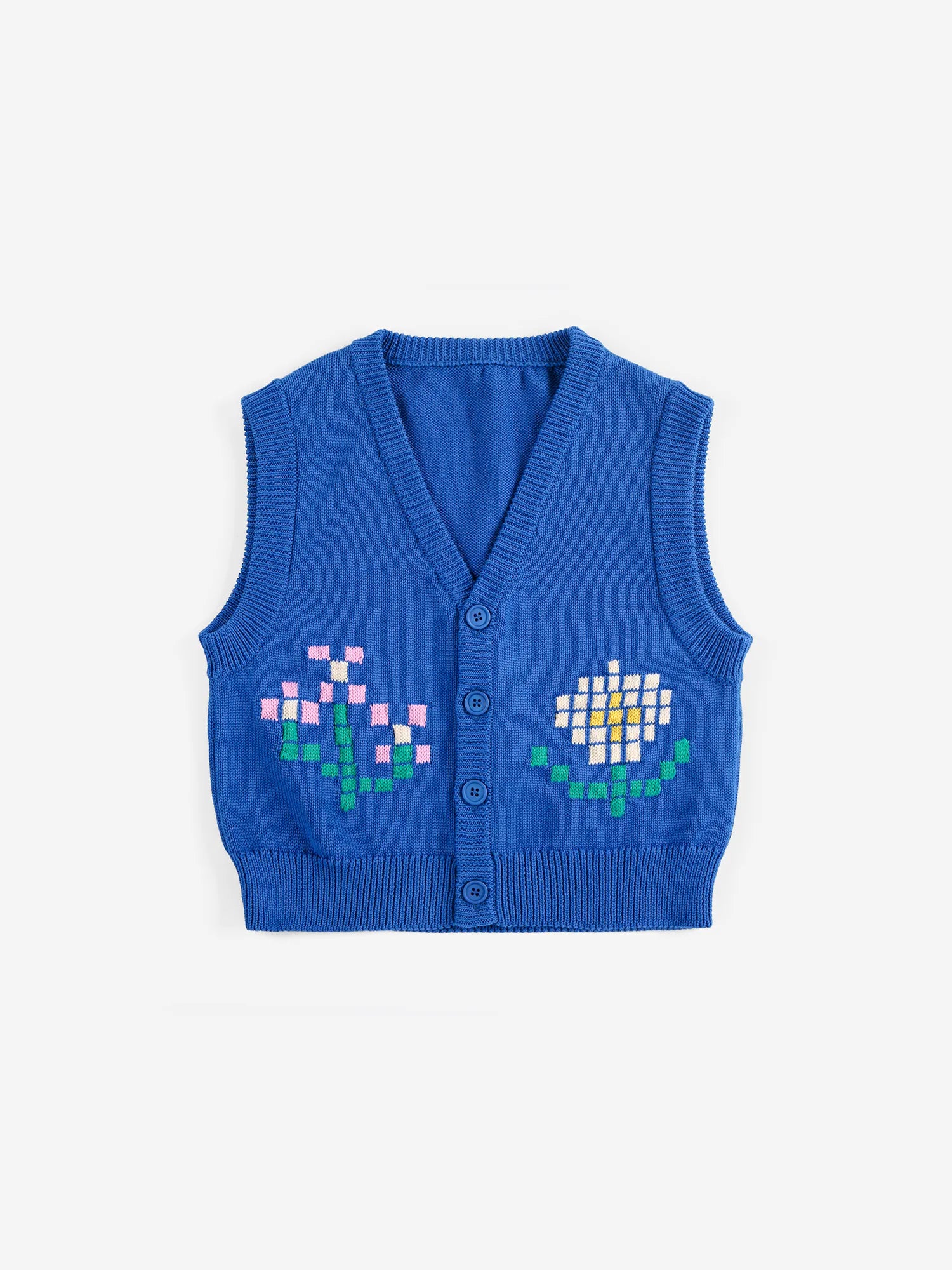 Pixel flower cotton vest | Bobo Choses for Kid