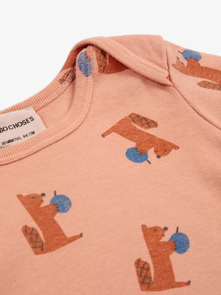 Bodi estampat Hungry Squirrel