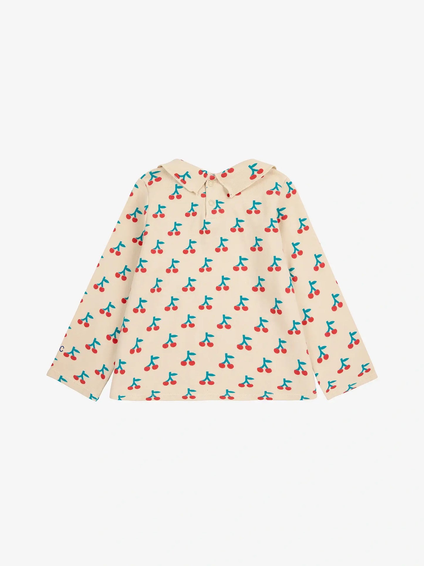 Cherry all over collar T-shirt