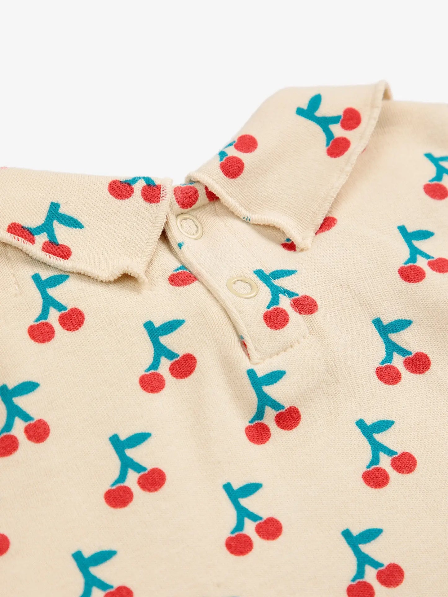 Cherry all over collar T-shirt