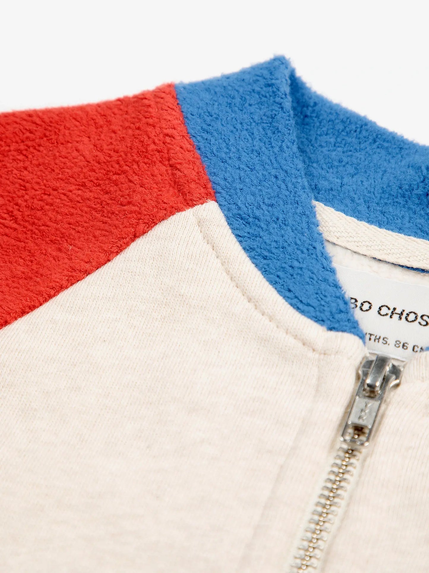 B.C color block zipped sweatshirt