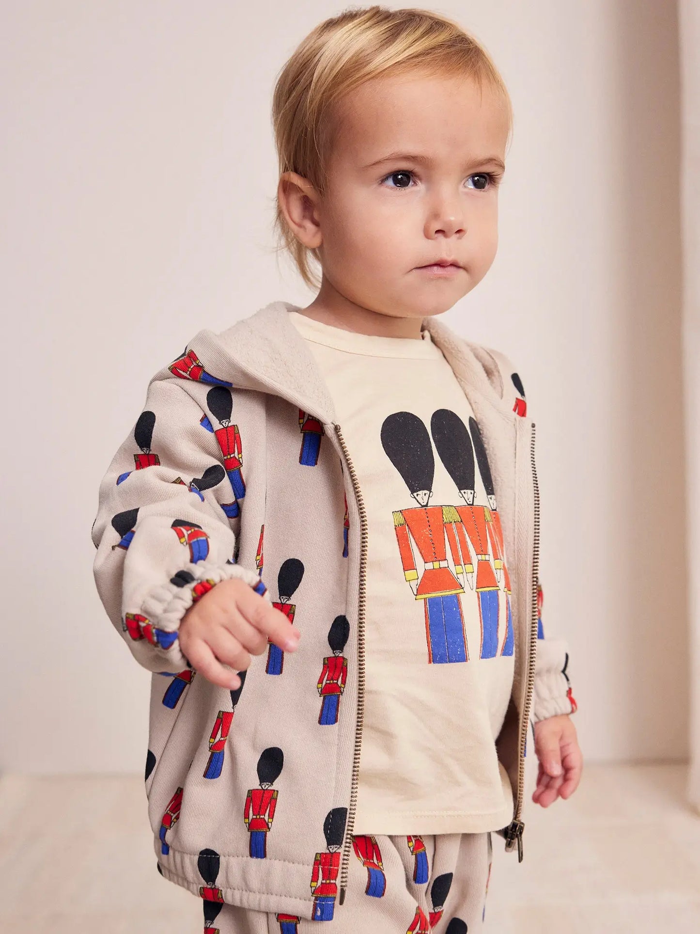 Sudadera de cremallera estampado Little Tin Soldiers