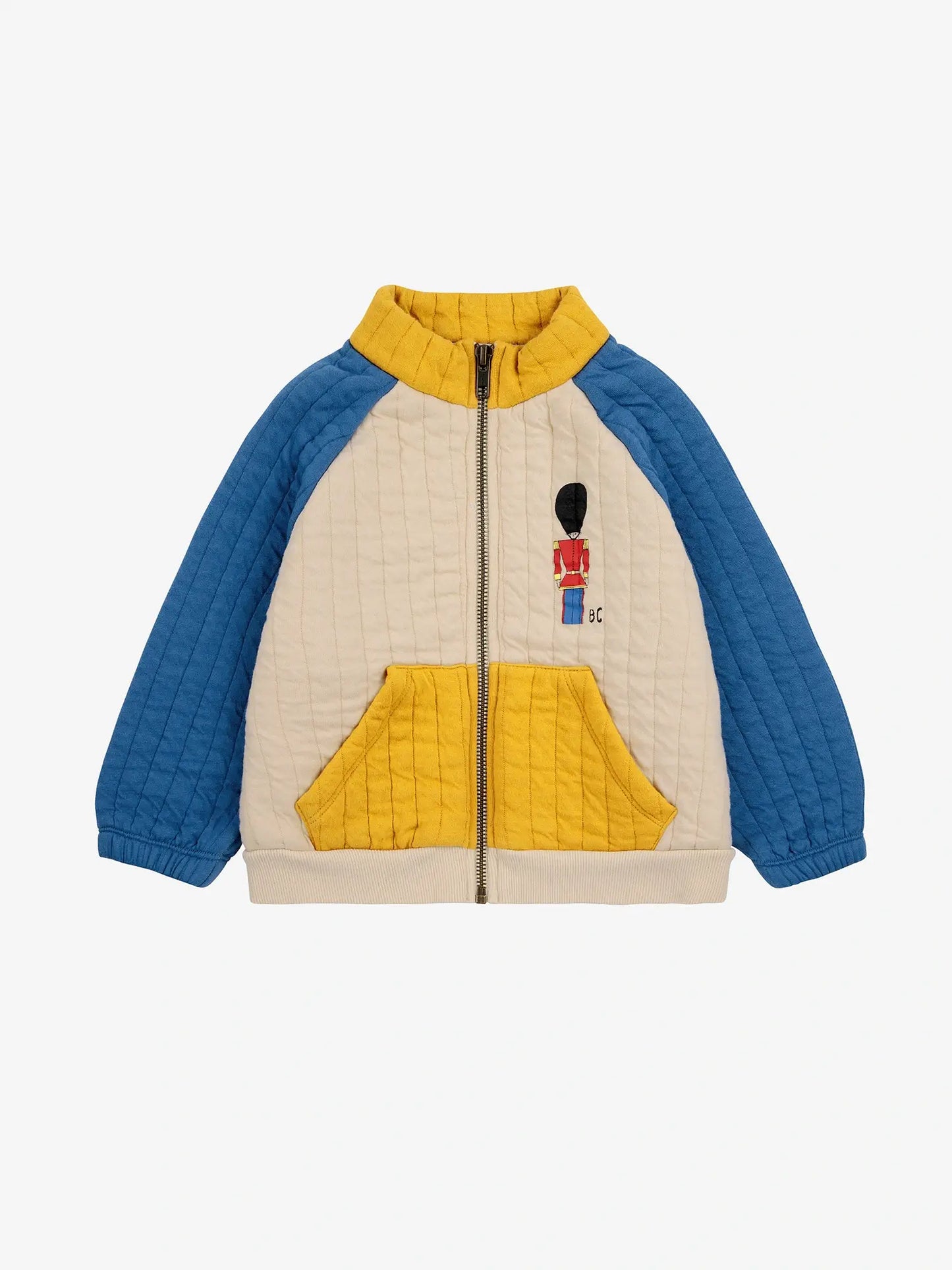 Little Tin Soldier quilted zipped sweatshirt