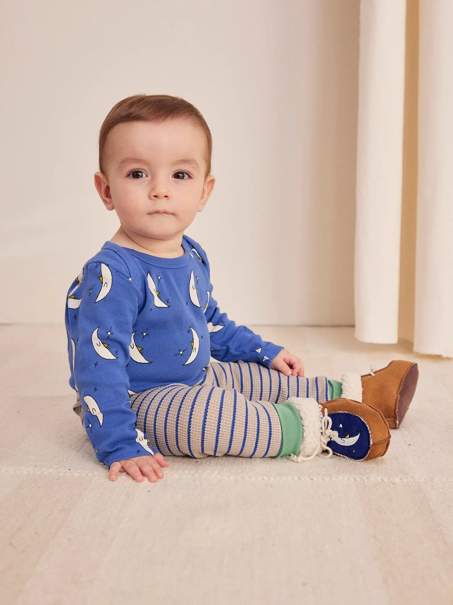 Stripes waffle leggings