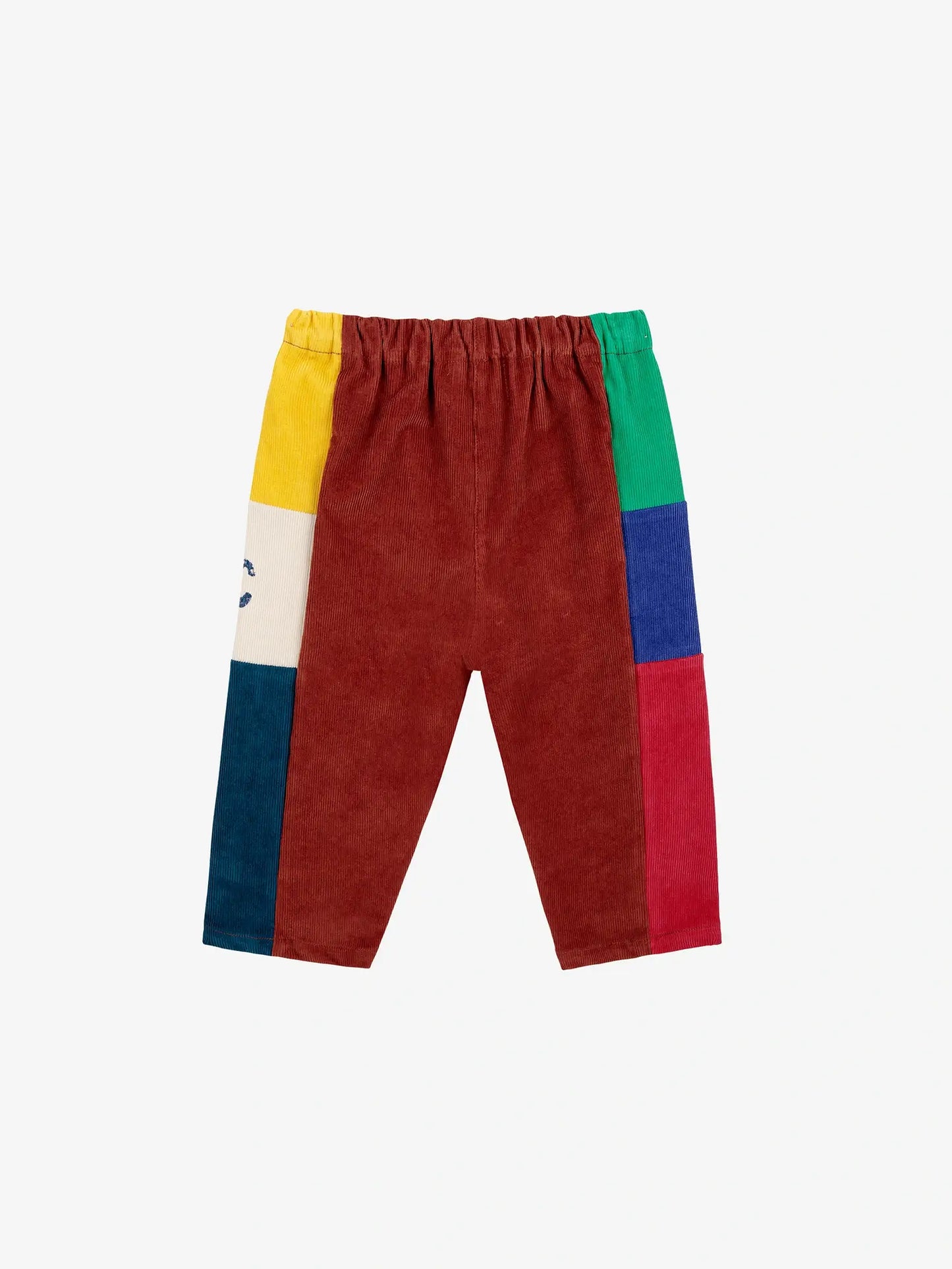 Colorblock corduroy pants