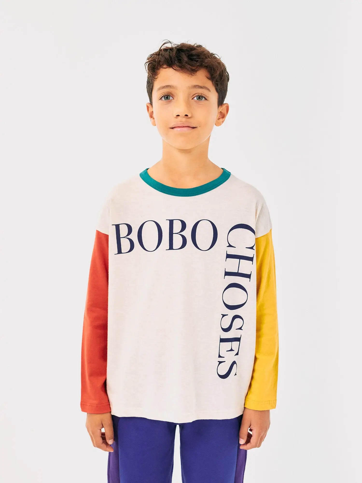 Color Block' Long Sleeve T-shirt for Children | Bobo Choses