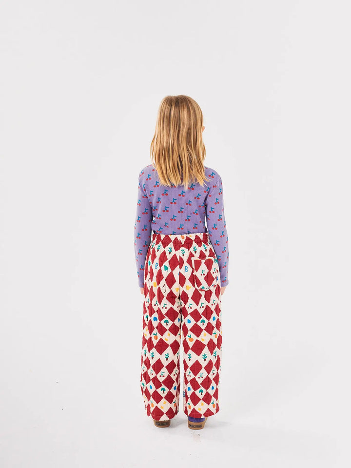 Samarreta de coll alt estampat Cherry