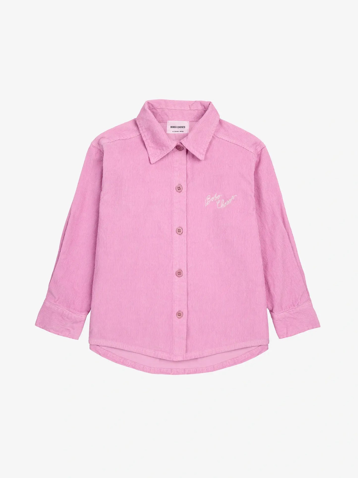 Bobo Choses embroidery corduroy shirt