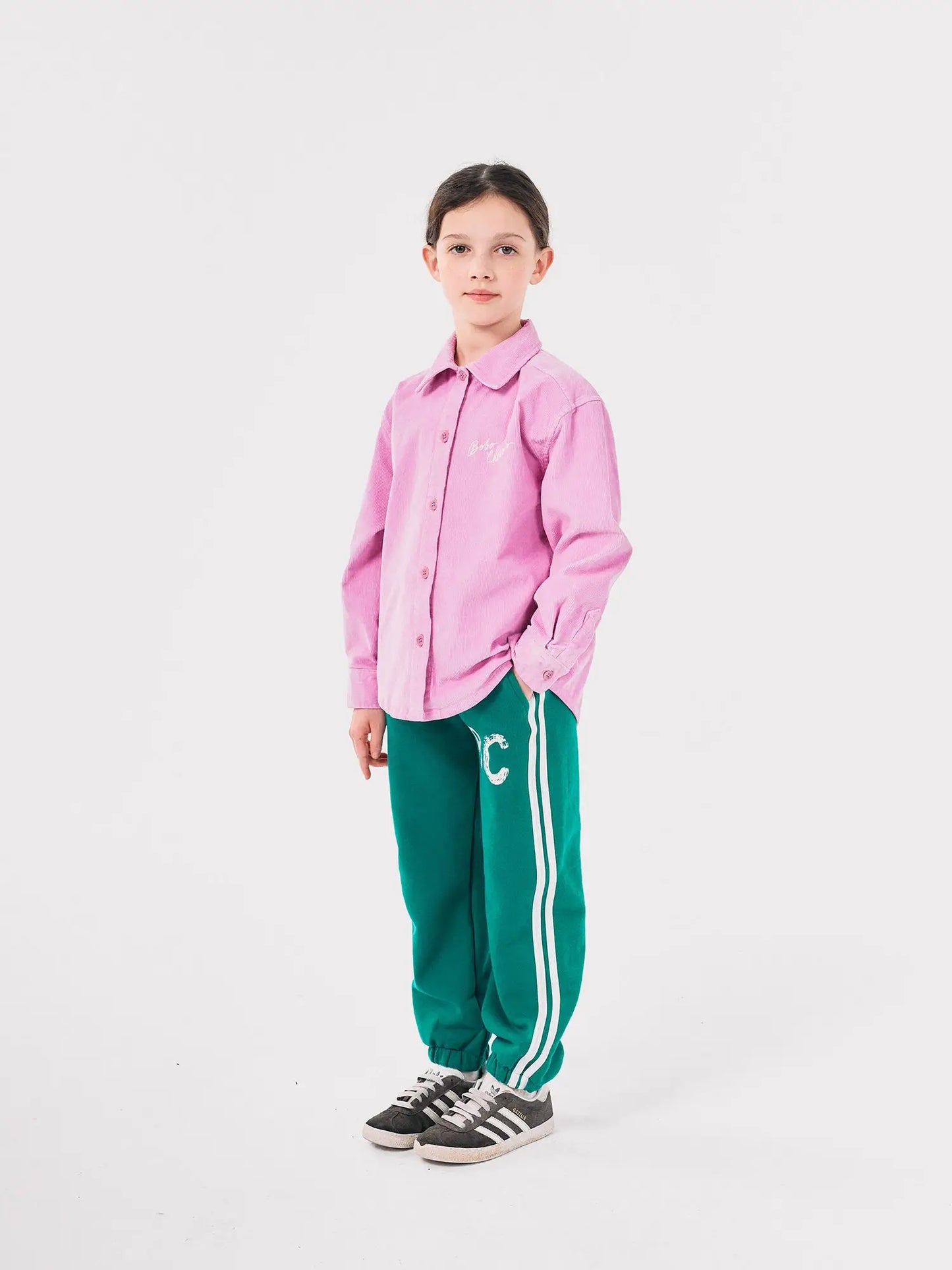 Bobo Choses embroidery corduroy shirt