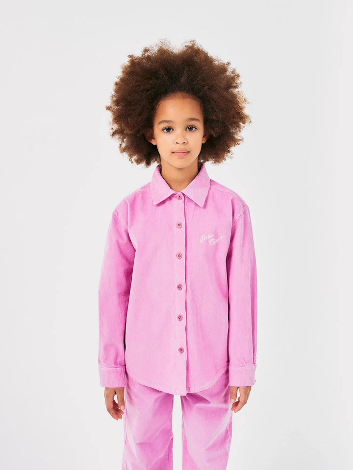 Bobo Choses embroidery corduroy shirt