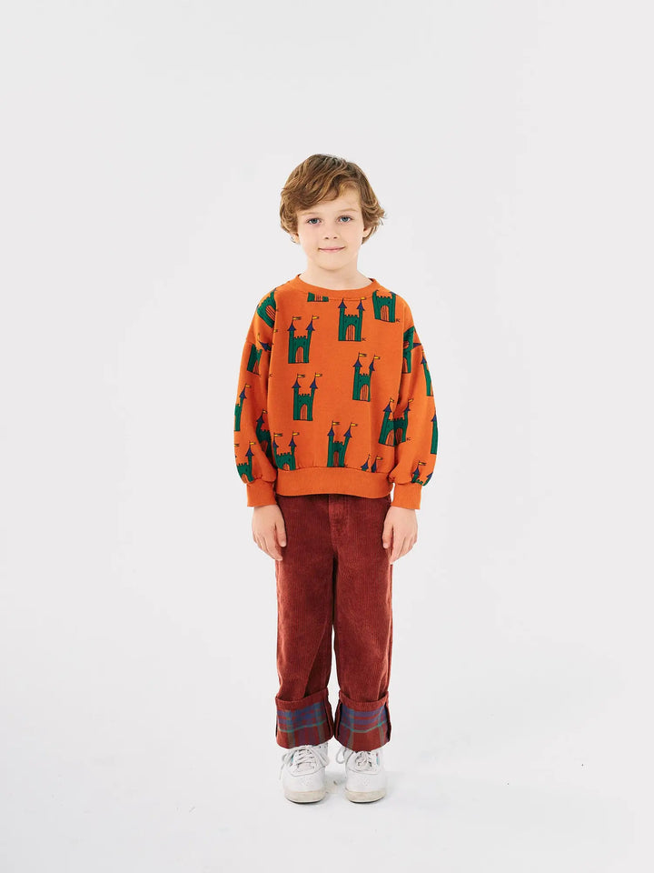 Dessuadora estampat Faraway Castle