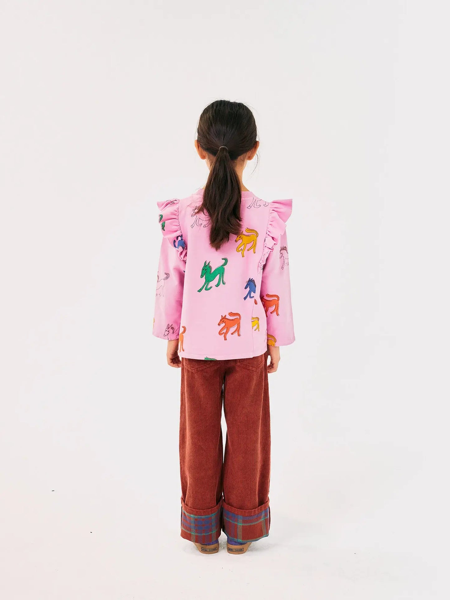 Wonder Horse all over ruffle sweatshirt