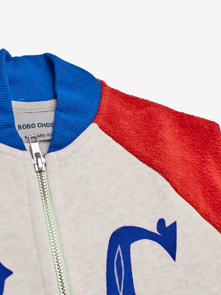 Dessuadora amb cremallera blocs de color BC Vintage