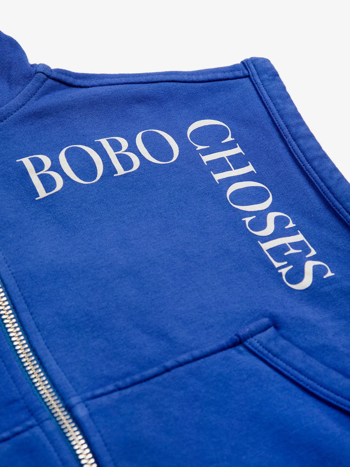 Bobo Choses sleeveles zipped hoodie