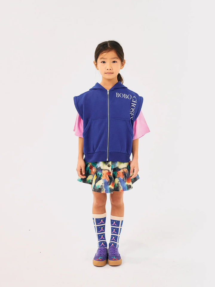 Bobo Choses sleeveles zipped hoodie