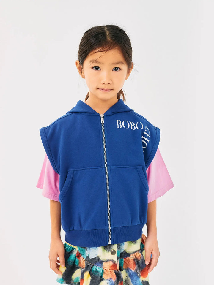 Bobo Choses sleeveles zipped hoodie
