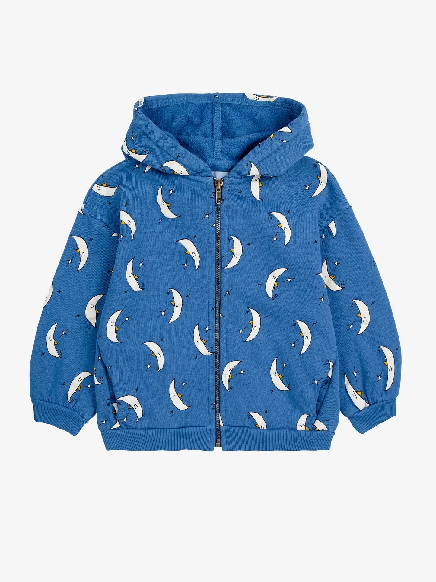 Beneath the Moon all over zipped hoodie