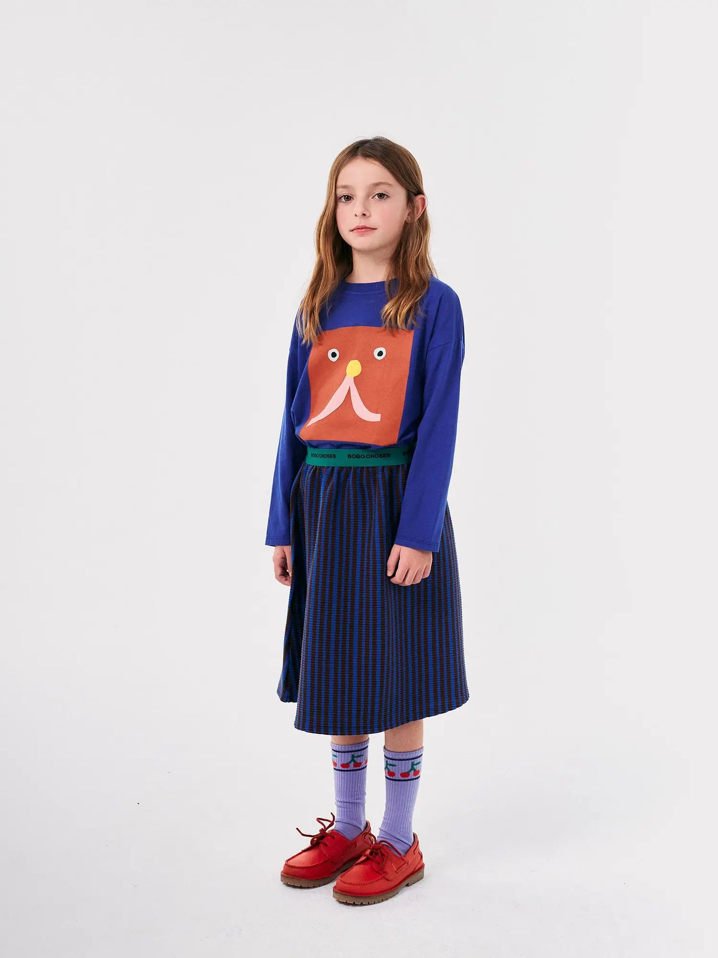 Bobo Choses stripes ribbed skirt