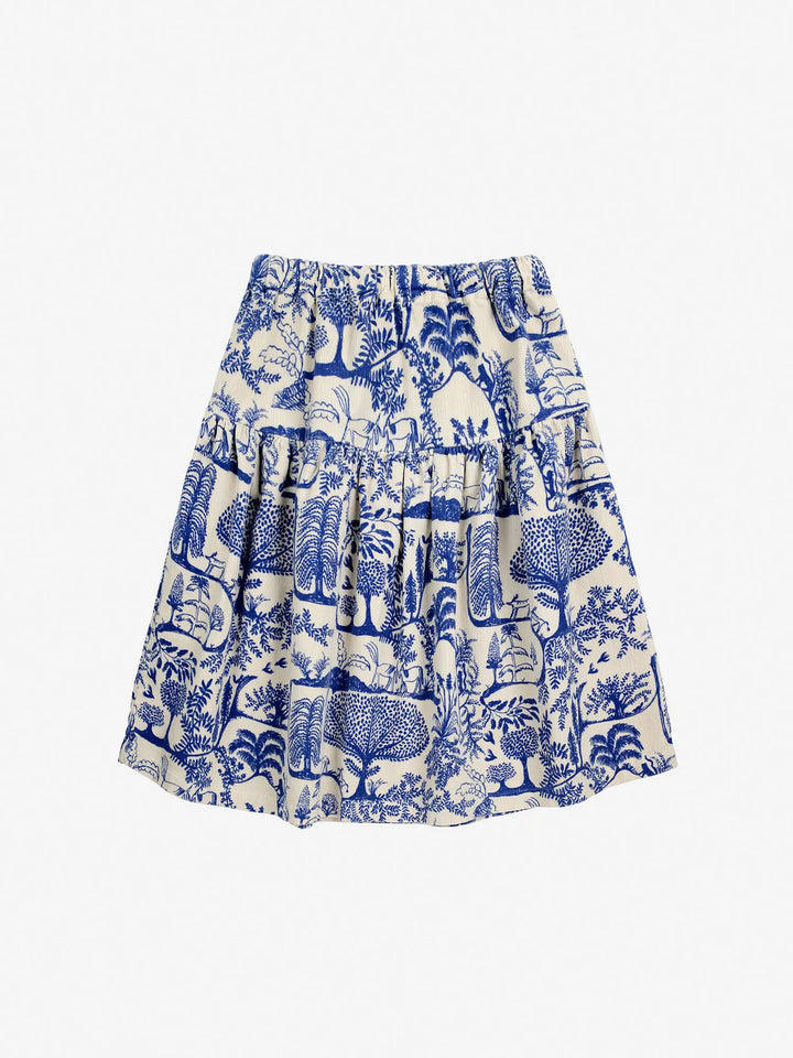 Wonderland all over micro corduroy skirt