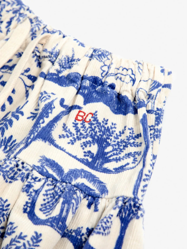 Wonderland all over micro corduroy skirt