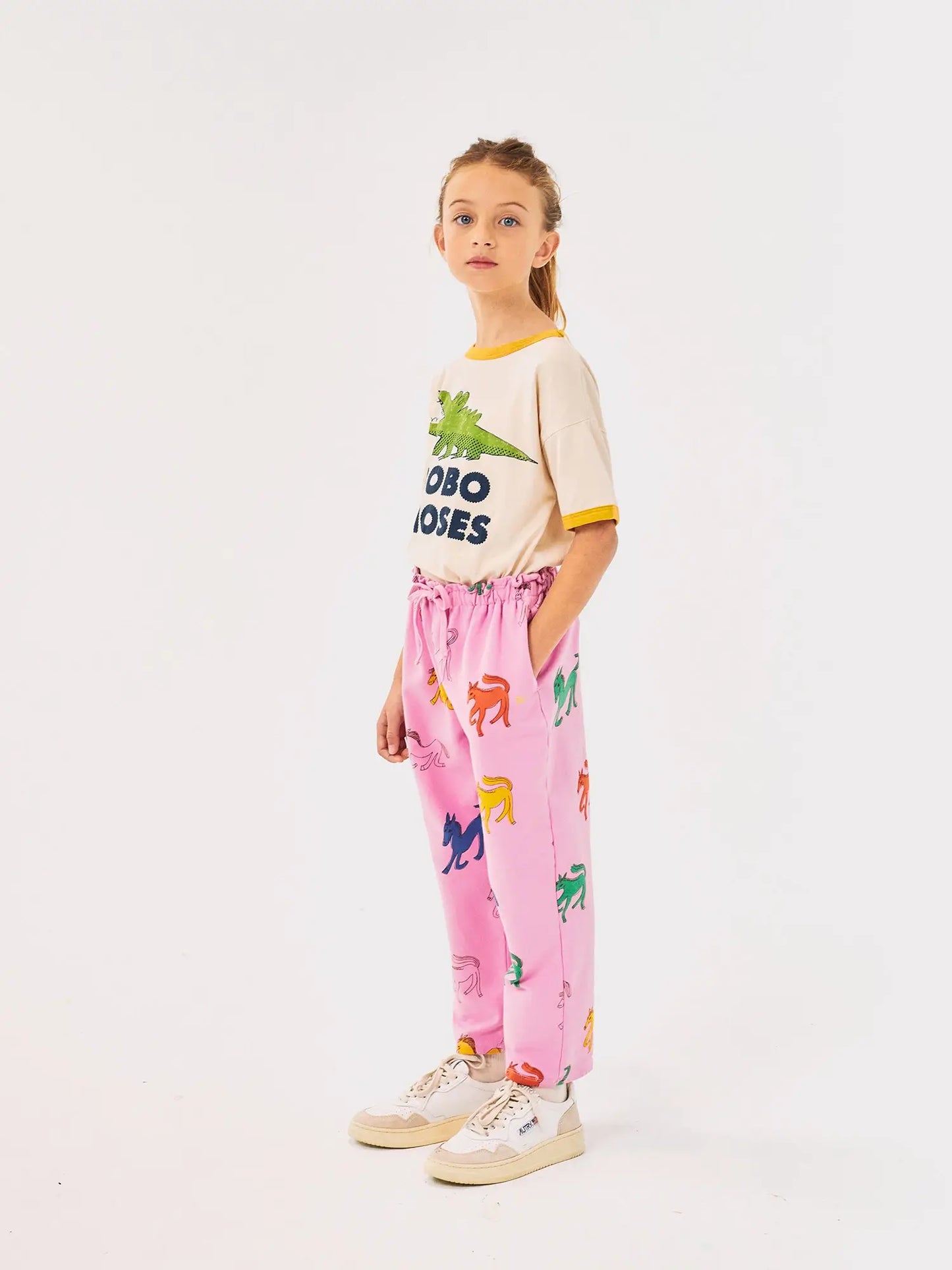 Pantalons esportius paper bag estampat Wonder Horse