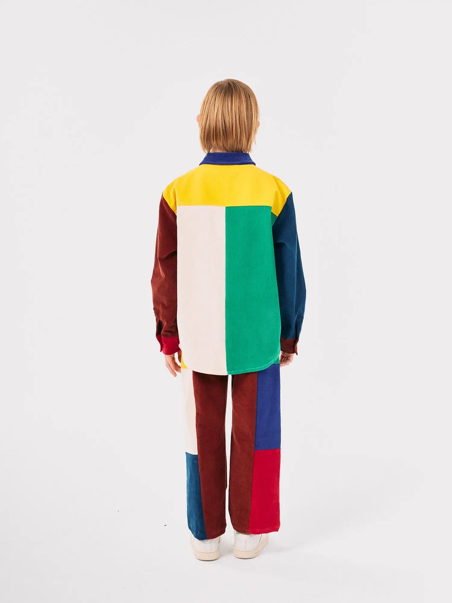 Bobo Choses color block corduroy straight pants