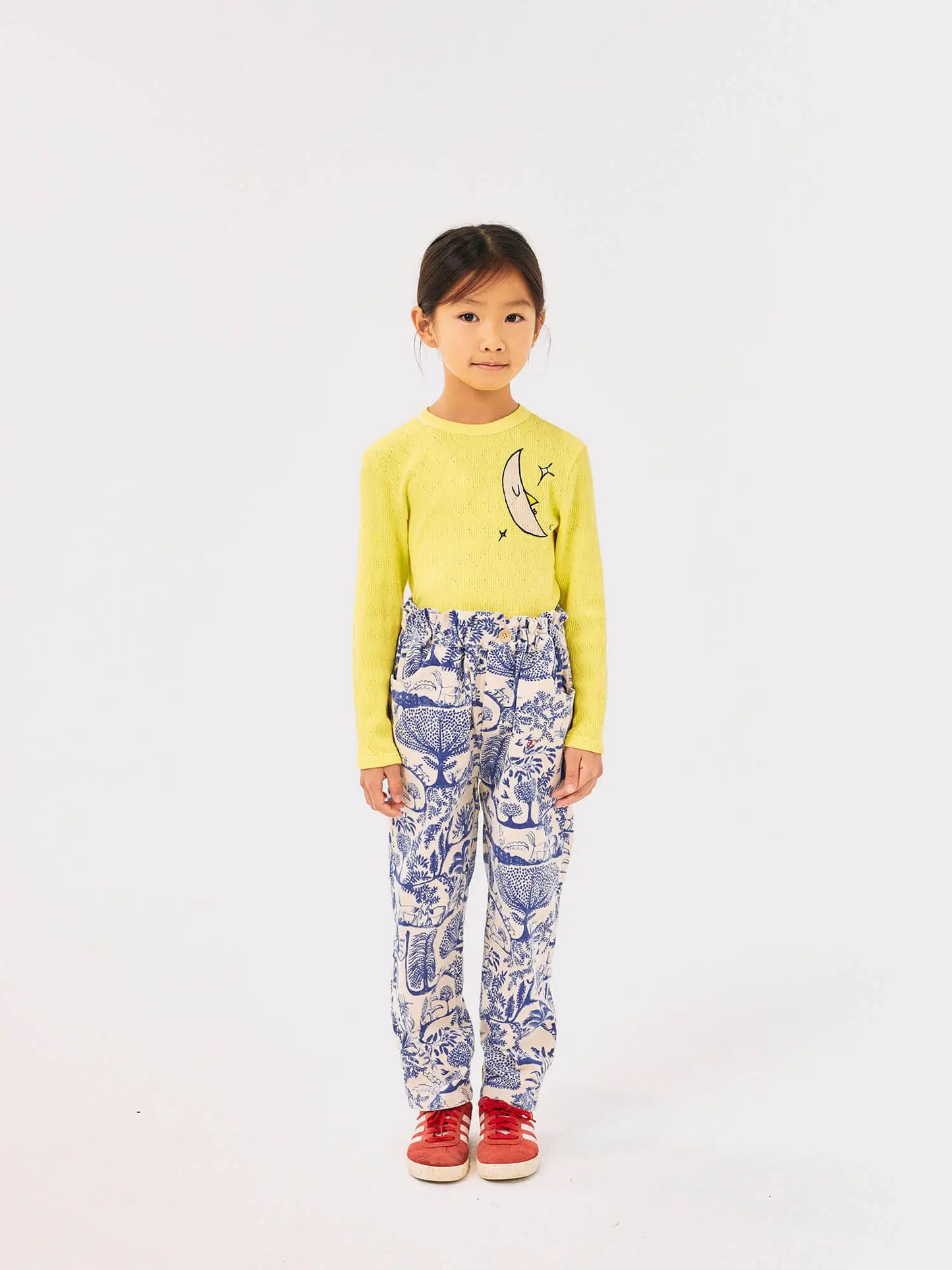 Wonderland all over micro corduroy paperbag pants