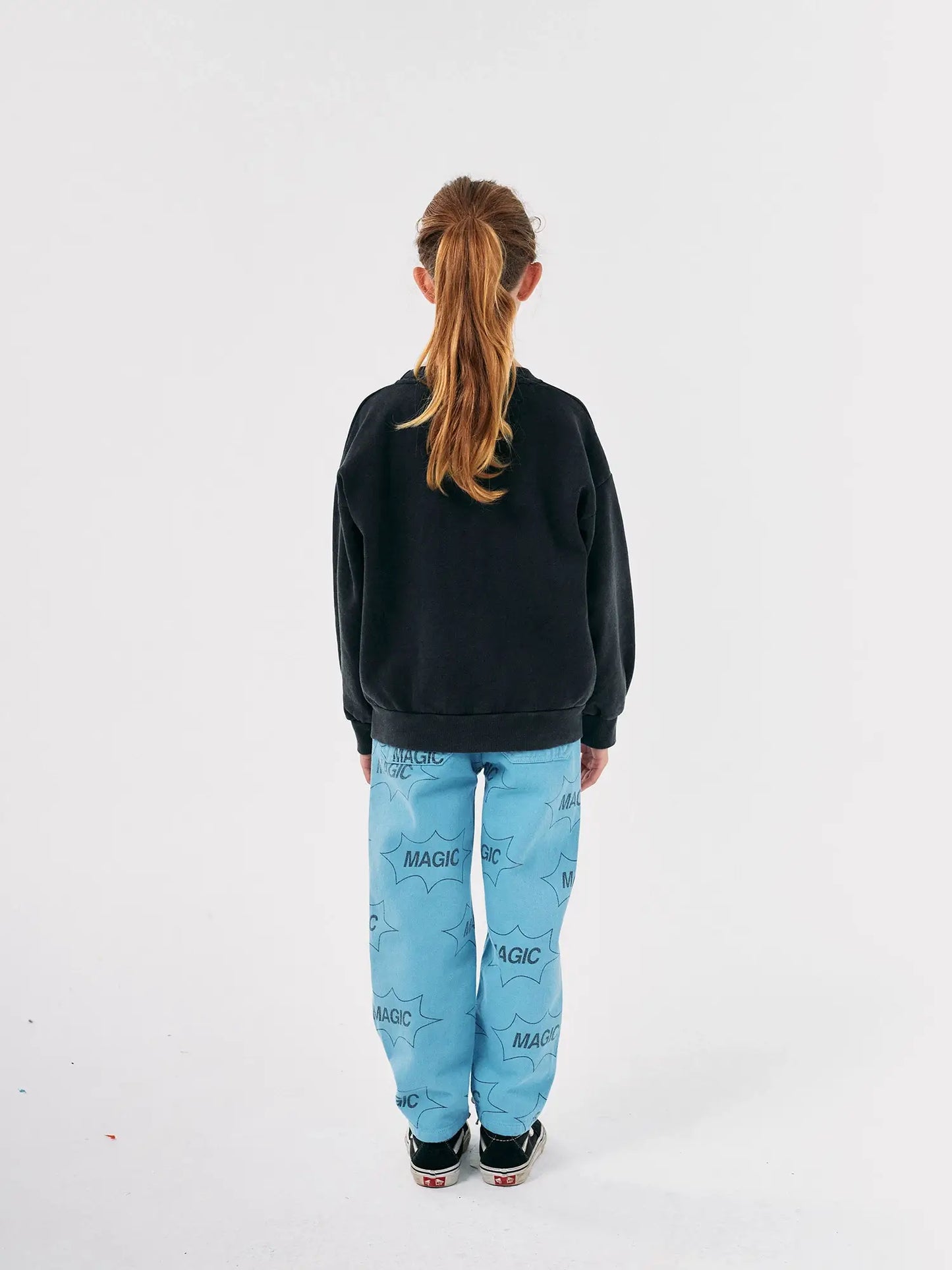 It's Magic all over denim baggy pants