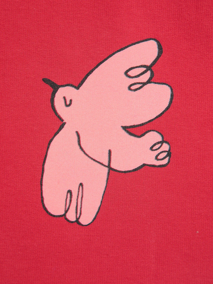 Vestit amb volant estampat Freedom Bird