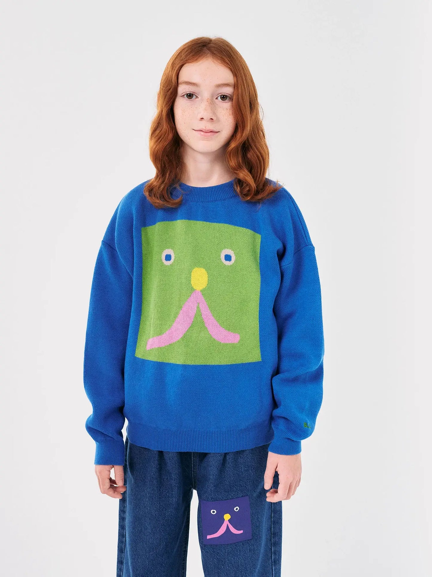 Funny Face jacquard jumper