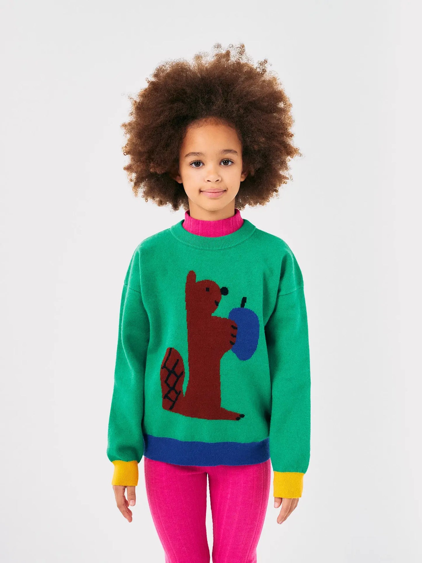 Hungry Squirrel jacquard jumper