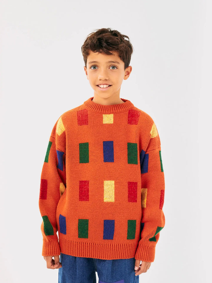 Color Game all over jacquard jumper