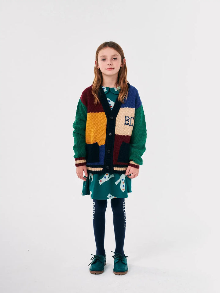 B.C vintage color block cardigan