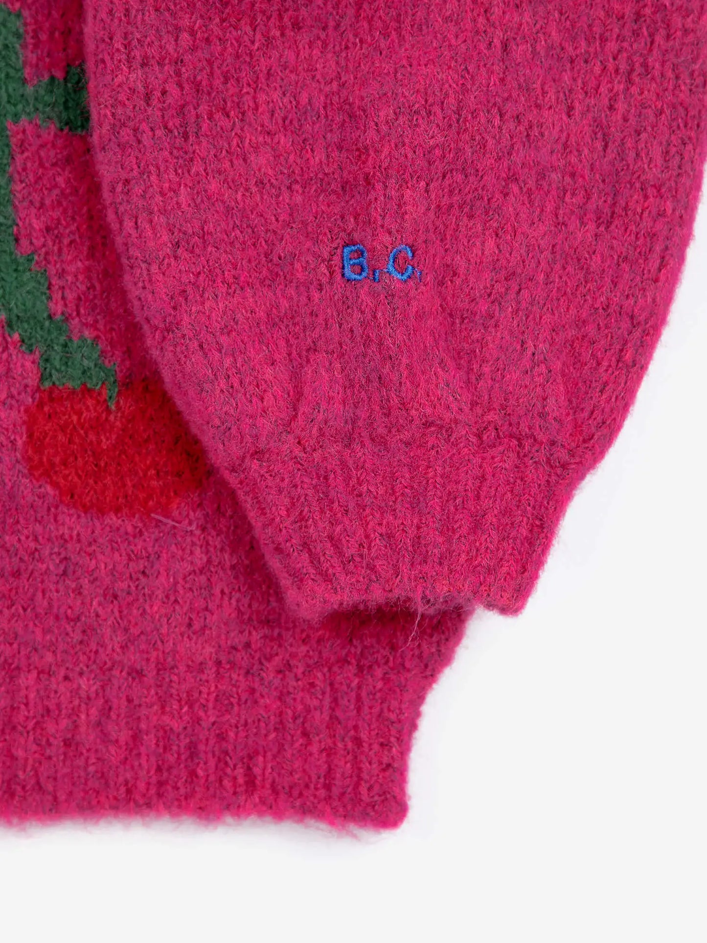 Cardigan intarsia Bobo Cherry