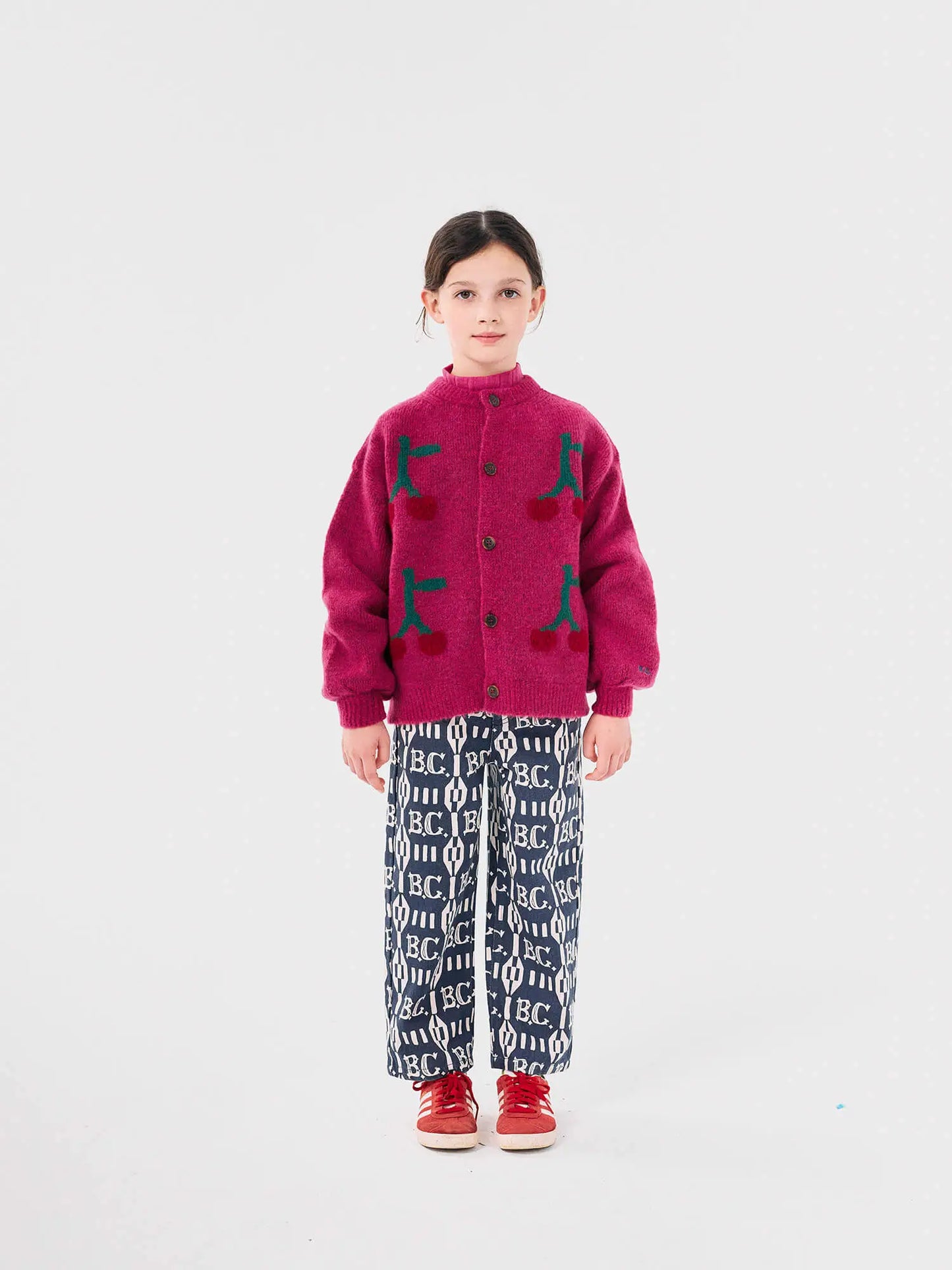 Bobo Cherry intarsia cardigan