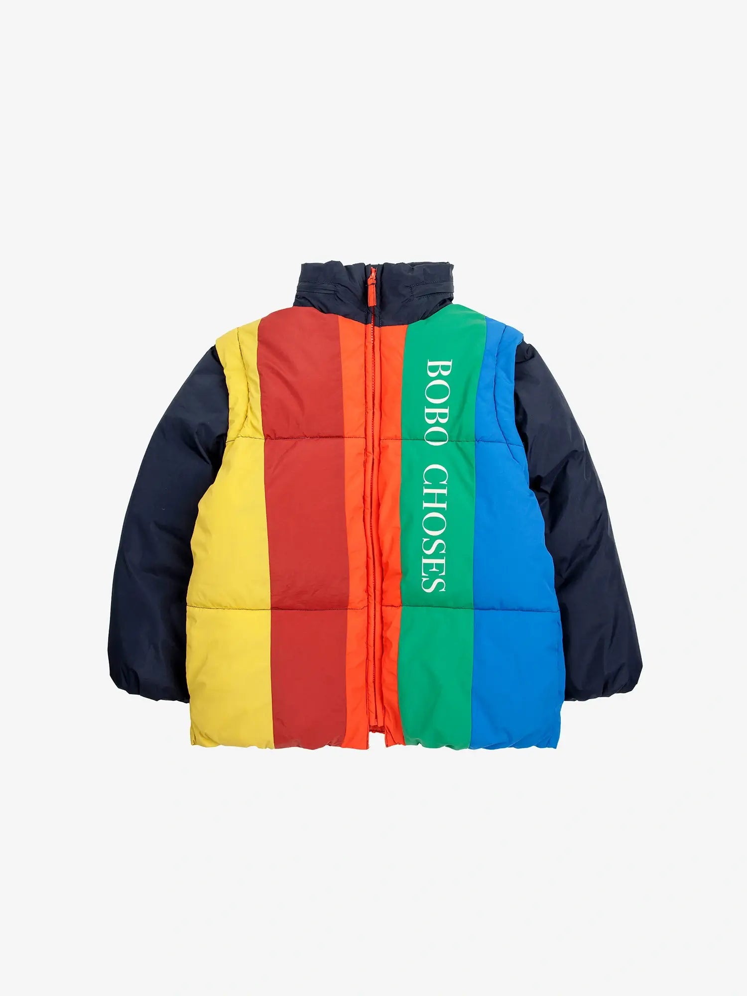 Multicoloured Padded Anorak for Kids Bobo Choses