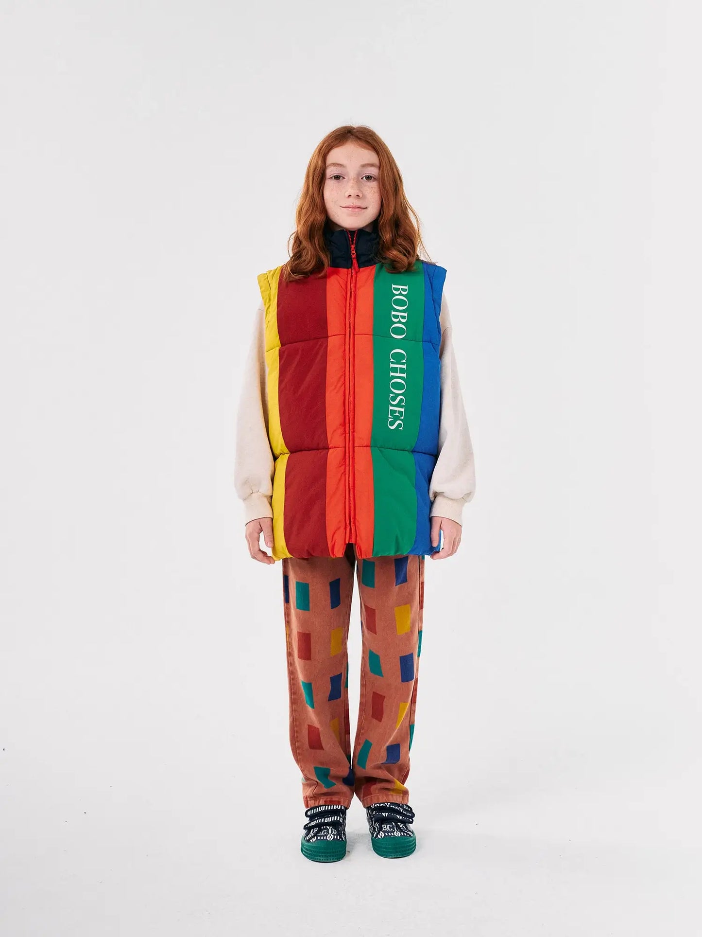 Wattierter Anorak Bobo Choses Color Block