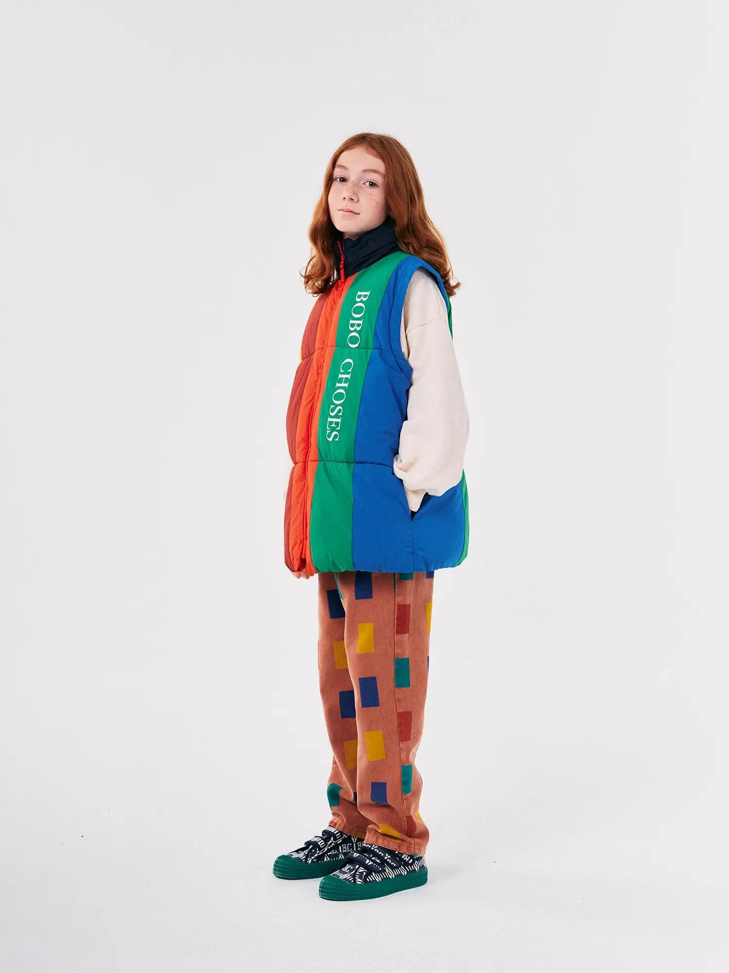 Wattierter Anorak Bobo Choses Color Block