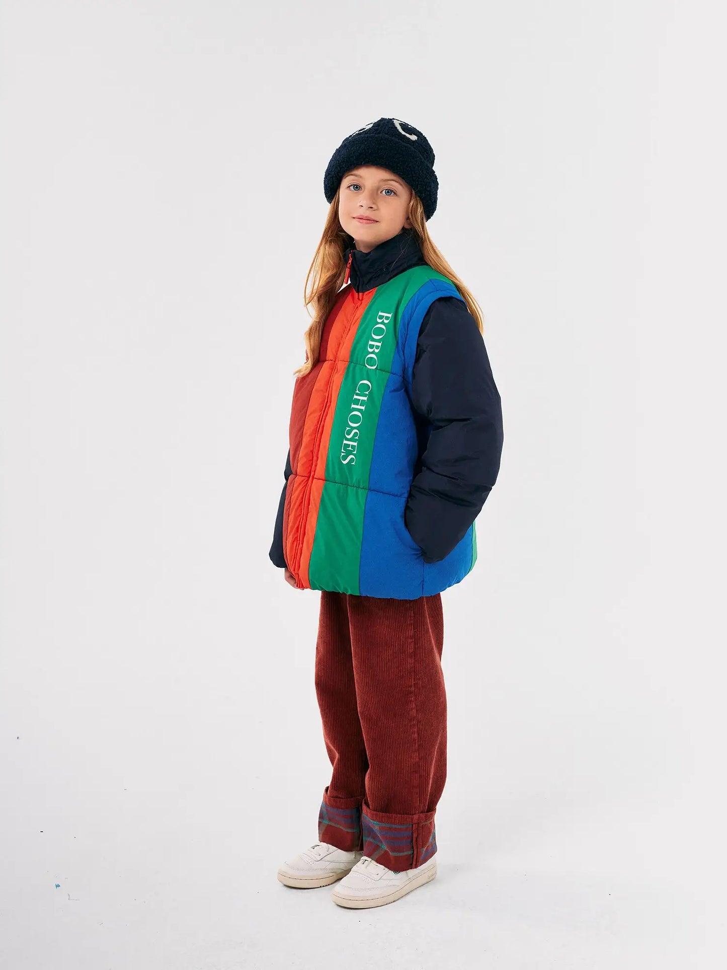 Blouson rembourré color block Bobo Choses