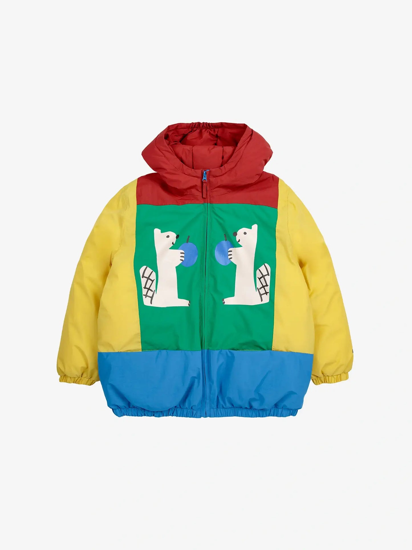 Anorak Hungry Squirrel en estilo color block