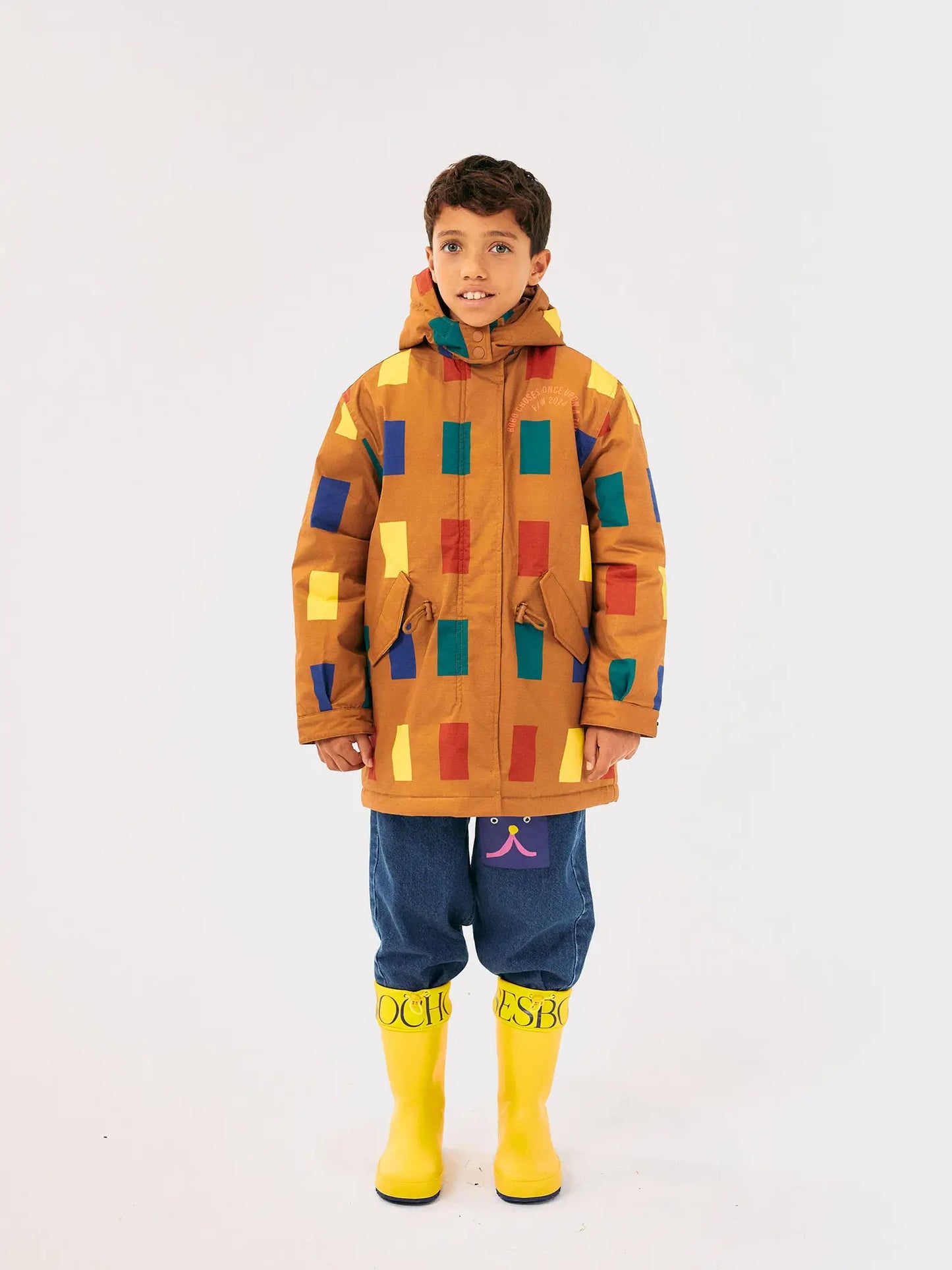 Parka Color Game con estampado integral