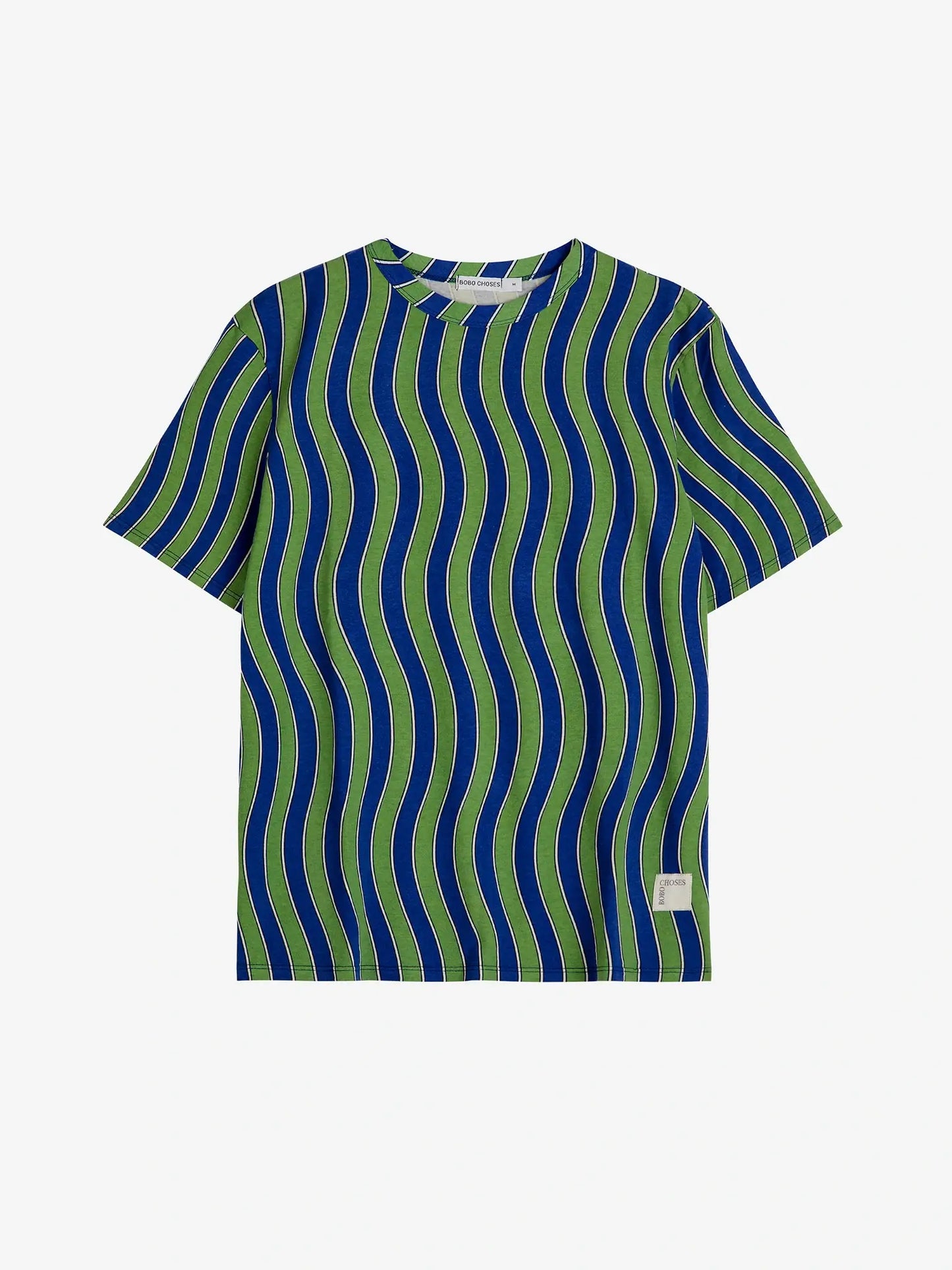 T-shirt imprimé vagues multicolores