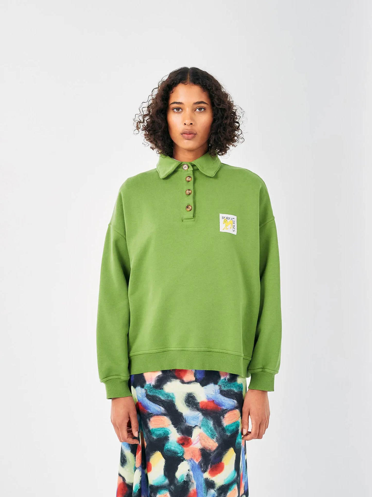 Wonder Horse patch polo sweatshirt