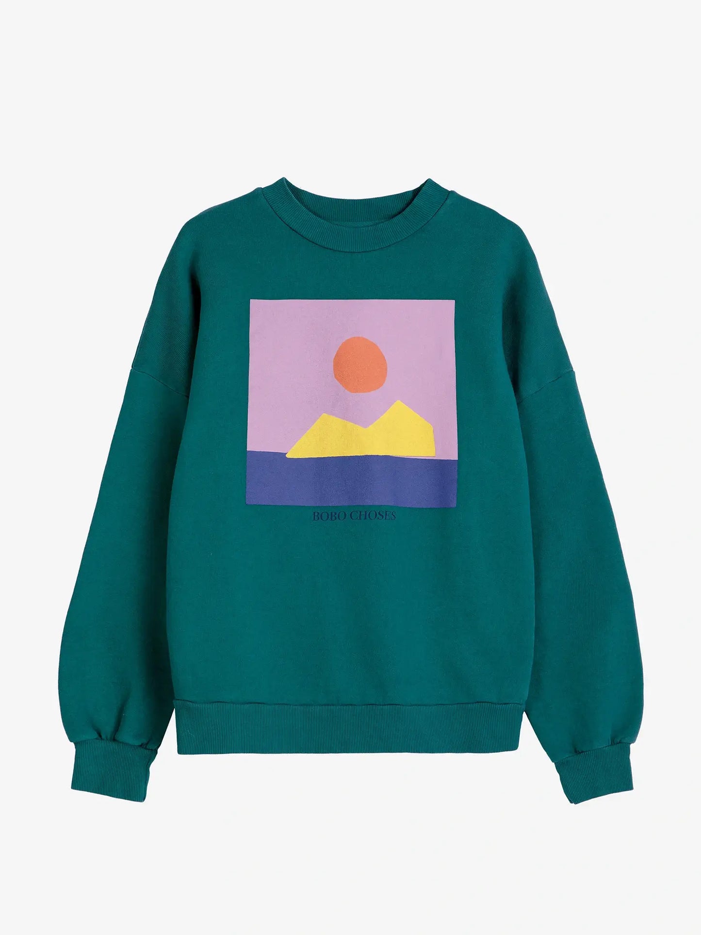 Sweatshirt mit Sunset-Print