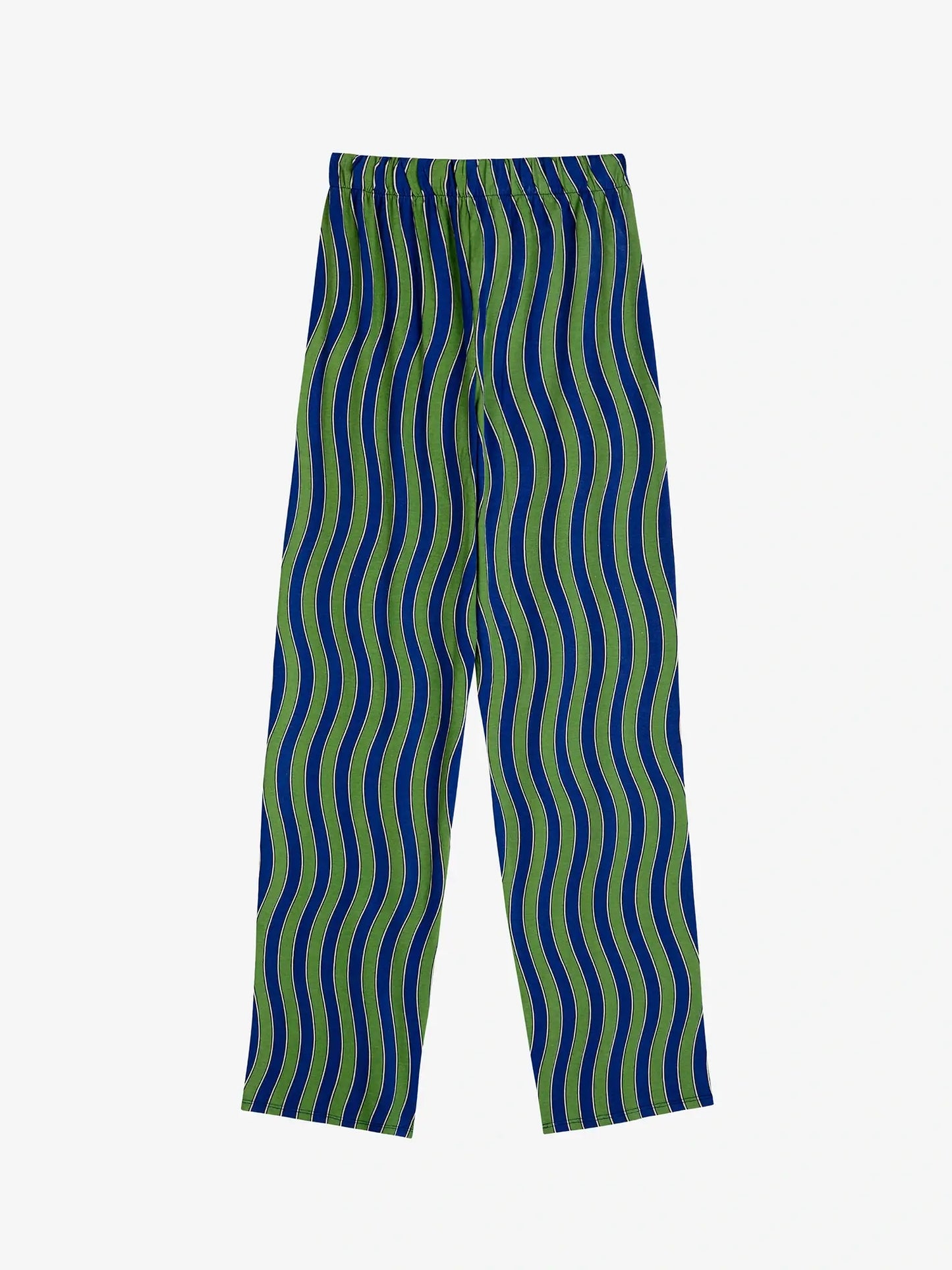 Pantalon imprimé vagues multicolores